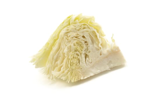 fresh cabbage on white background