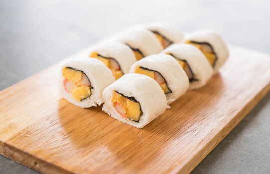 sushi sandwich roll - fusion food