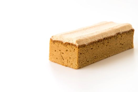 coffee cake on white background