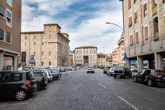 terni,italy july 07 2021:terni square of people and the municipality