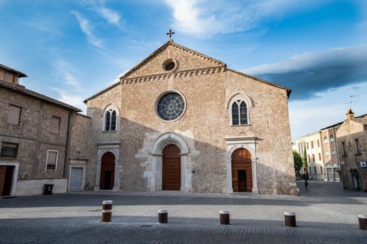 terni,italy july 07 2021:church of san francesco in terni in the square of San Francesco