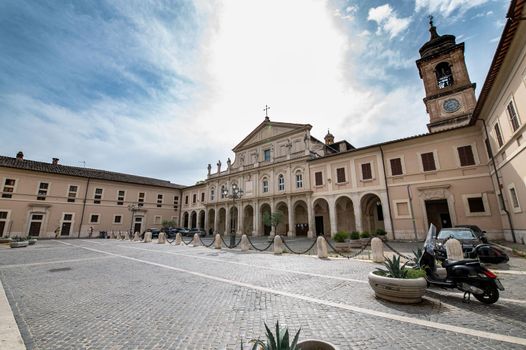 terni,italy july 07 2021:terni cathedral in the historic city center and its sculptures