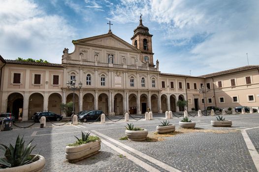 terni,italy july 07 2021:terni cathedral in the historic city center and its sculptures