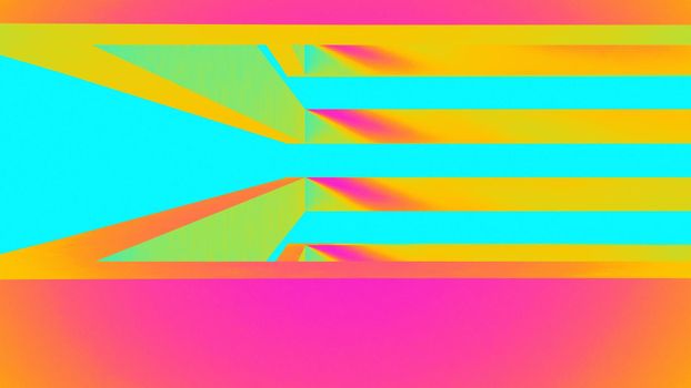 Ultraviolet render. Abstract vibrant geometric background. Banner or poster creative graphic wallpaper. Geometry glow neon electric lines.