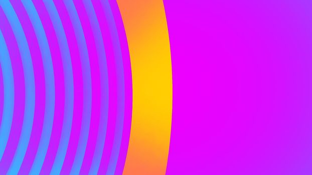 Ultraviolet render. Abstract vibrant geometric background. Banner or poster creative graphic wallpaper. Geometry glow neon electric lines.