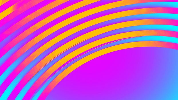 Ultraviolet render. Abstract vibrant geometric background. Banner or poster creative graphic wallpaper. Geometry glow neon electric lines.