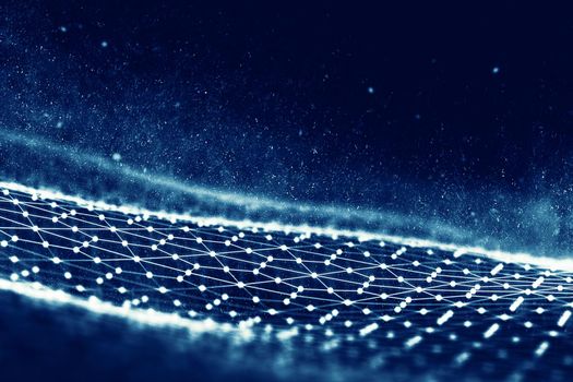 Black hexagonal background. 3d illustration. Dark Background . Honeycomb Hexagon black