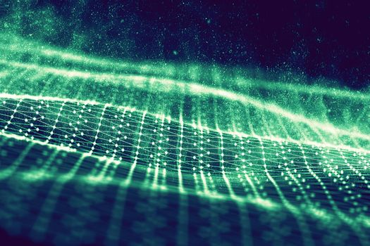 Black hexagonal background. 3d illustration. Dark Background . Honeycomb Hexagon black