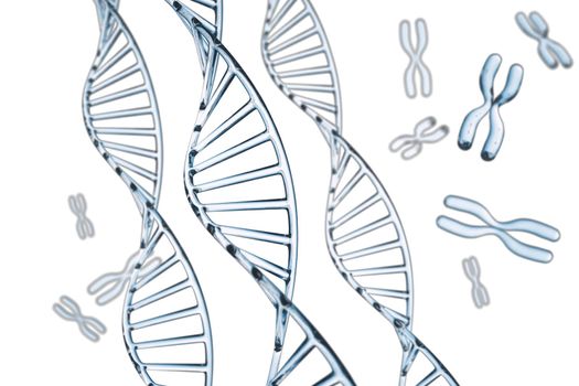Abstract background . DNA molecule with X