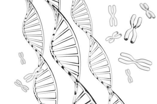 Abstract background . DNA molecule with X