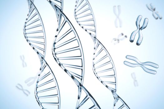 Abstract background . DNA molecule with X