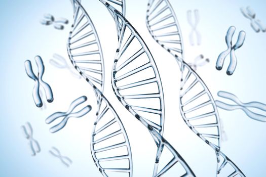 Abstract background . DNA molecule with X