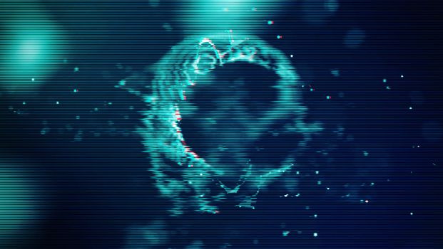Futuristic Glitch background. Abstract pixel noise glitch error video damage like Vhs glitch. Pattern for wallpaper design. Screen error effect. Abstract background.