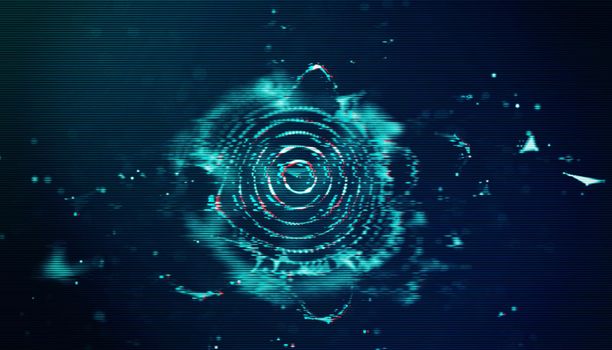 Futuristic Glitch background. Abstract pixel noise glitch error video damage like Vhs glitch. Pattern for wallpaper design. Screen error effect. Abstract background.
