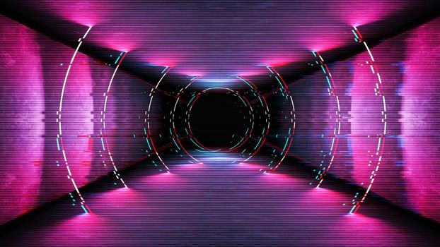 Glitch template, great design for data flow illustration.