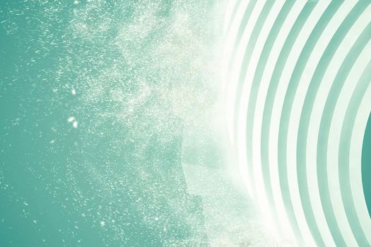 Abstract Architecture Background. Empty White Futuristic Room. 3d Render