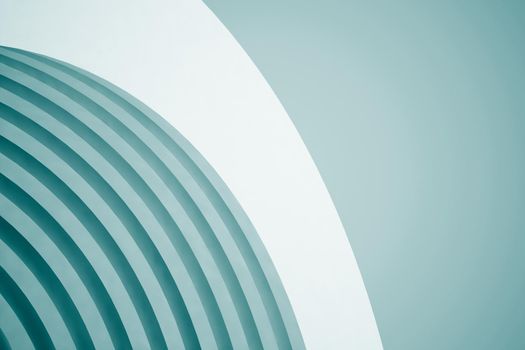 Abstract Architecture Background. Empty White Futuristic Room. 3d Render
