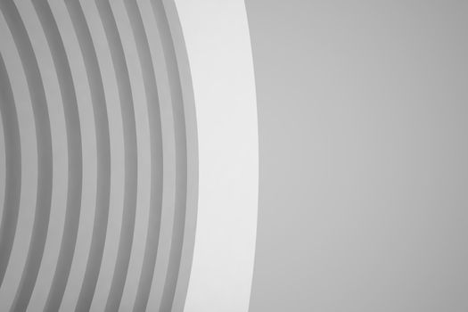 Abstract Architecture Background. Empty White Futuristic Room. 3d Render