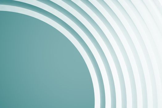 Abstract Architecture Background. Empty White Futuristic Room. 3d Render