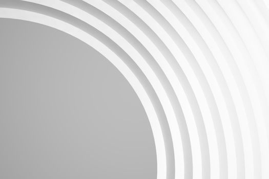 Abstract Architecture Background. Empty White Futuristic Room. 3d Render