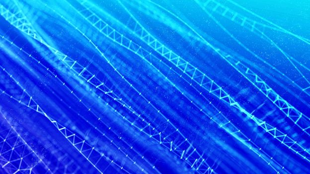 Blockchain technology background. Cryptocurrency fintech block chain network and programming concept.