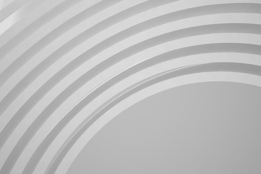 Abstract Architecture Background. Empty White Futuristic Room. 3d Render