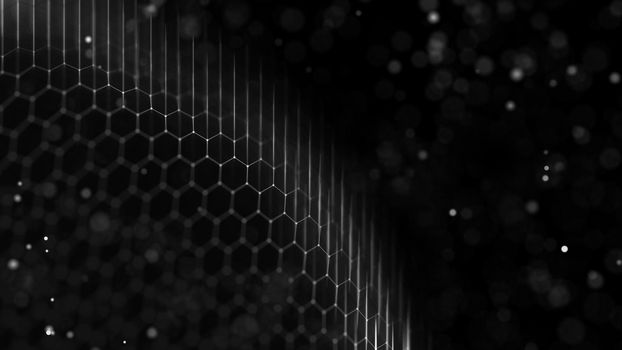 Digital technology background. Light connection structure. Medical technology concept. Abstract modern background. Business , technology background. Motion design. Abstract geometric shape.