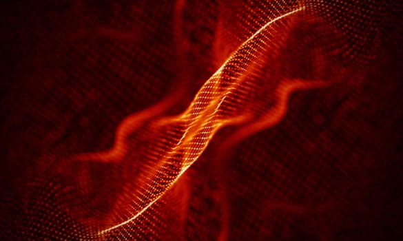 Abstract Black Geometrical Background . Connection structure. Science background. Futuristic Technology HUD Element . onnecting dots and lines . Big data visualization and Business .