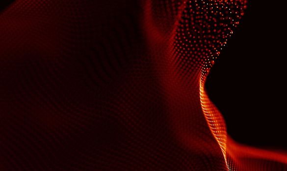 Abstract Black Geometrical Background . Connection structure. Science background. Futuristic Technology HUD Element . onnecting dots and lines . Big data visualization and Business .