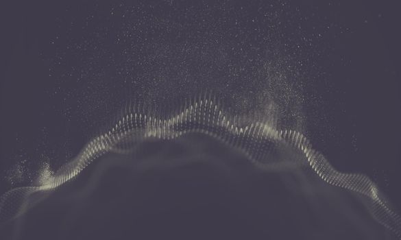 Abstract Black Geometrical Background . Connection structure. Science background. Futuristic Technology HUD Element . onnecting dots and lines . Big data visualization and Business .