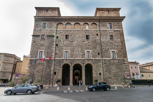 terni,italy july 07 2021:Municipality of Terni or Palazzo Spada in Piazza del Popolo