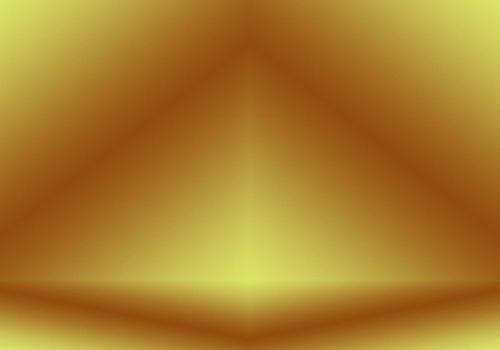 Abstract Luxury Gold yellow gradient studio wall, well use as background,layout,banner and product presentation