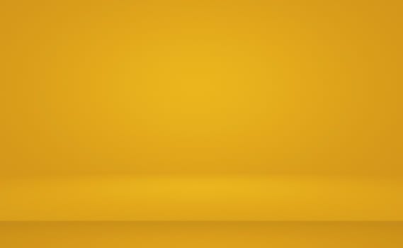 Abstract Luxury Gold yellow gradient studio wall, well use as background,layout,banner and product presentation