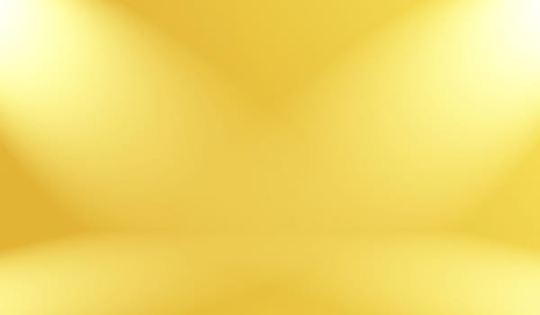 Abstract Luxury Gold yellow gradient studio wall, well use as background,layout,banner and product presentation