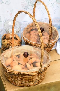 Pastry products for sale at an ecological and sustainable market in the countryside of Elche