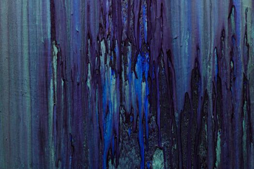 Neon paint drip on wall background Dark toned