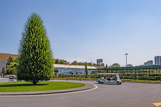 istanbul,july 11,2021.general view 
from istanbul metropolitan municipality garden market for customers.