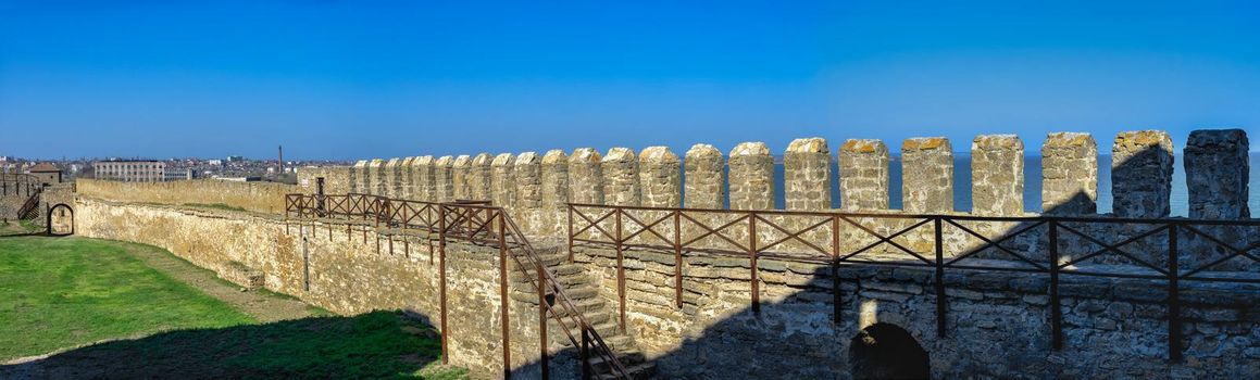 24.04.2021. Bilhorod-Dnistrovskyi or Akkerman fortress, Odessa region, Ukraine, on a sunny spring morning