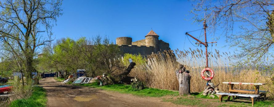 24.04.2021. Bilhorod-Dnistrovskyi or Akkerman fortress, Odessa region, Ukraine, on a sunny spring morning