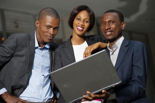 young business men and women working on projects